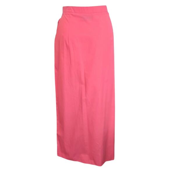 Women's Asos Pink Asymmetrical Slit Skirt Sz. US 8 - Picture 3 of 6